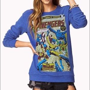 Forever 21 Avengers Blue Sweater - size Large